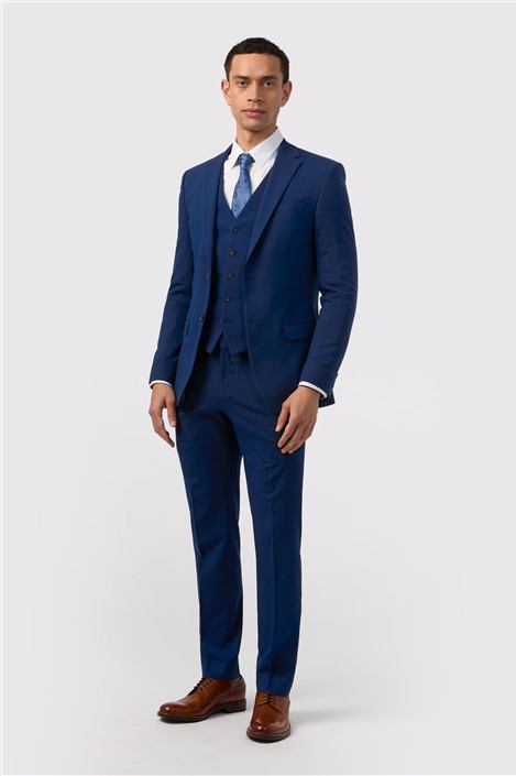 Limehaus Slim Fit Blue Stretch Suit