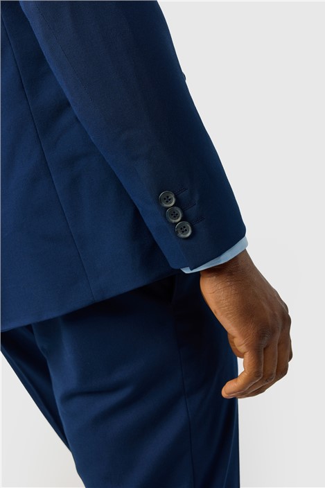 Limehaus Slim Fit Blue Stretch Jacket