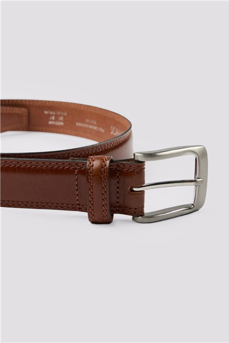 Burghley Tan Leather Belt
