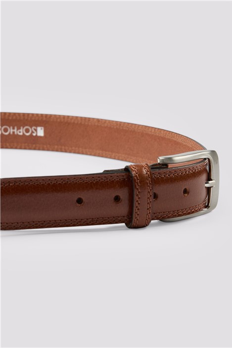 Burghley Tan Leather Belt