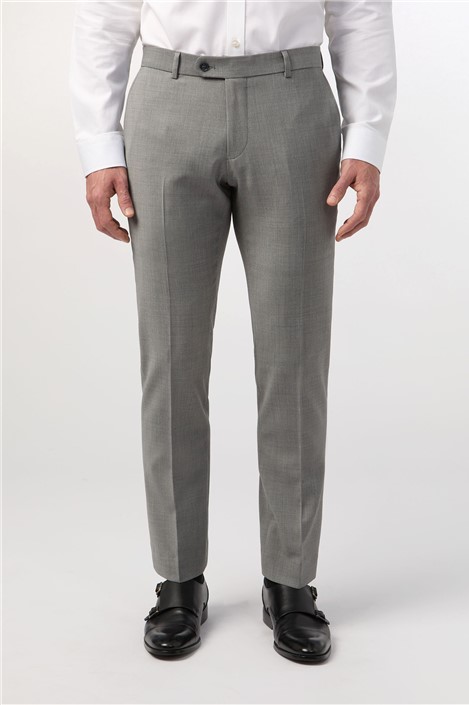 Alexandre Tailored Fit Cool Grey Texture Trouser