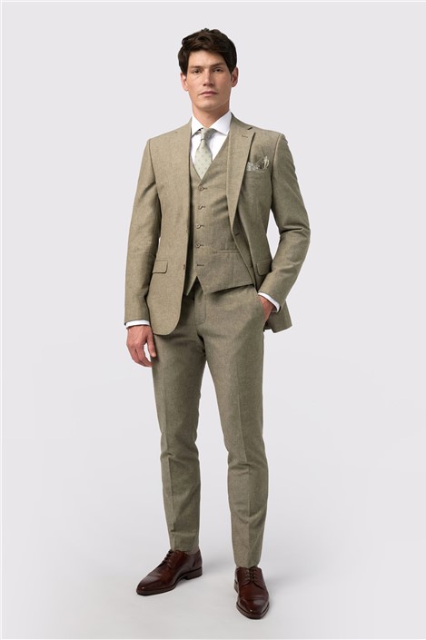 Alexandre Tailored Fit Sage Linen Jacket