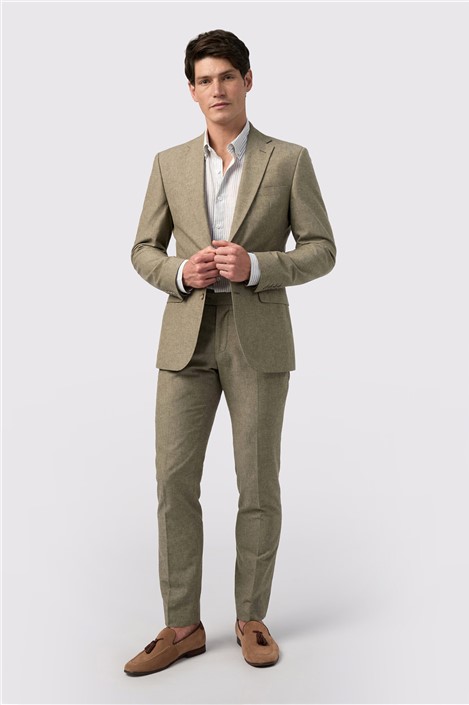 Alexandre Tailored Fit Sage Linen Jacket