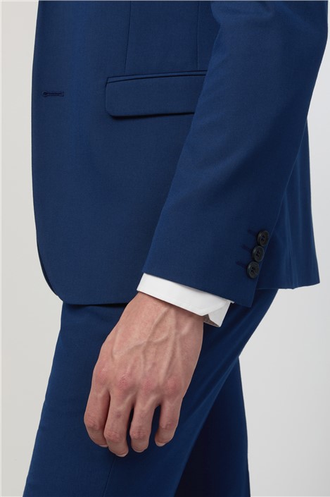 Limehaus Skinny Fit Blue Stretch Jacket