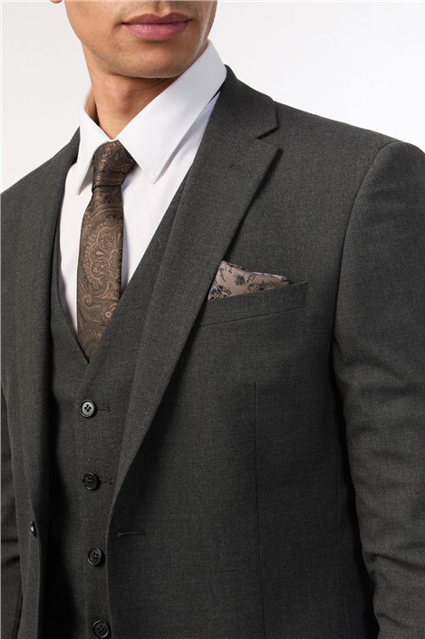 Limehaus Skinny Fit Charcoal Stretch Jacket