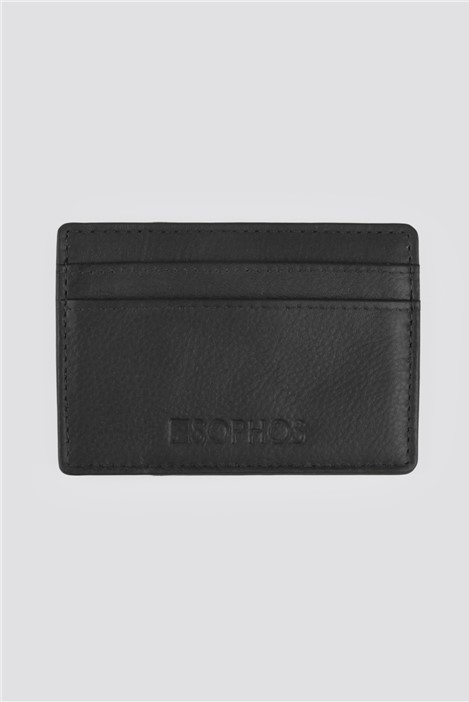 Sophos Black Leather Card Holder