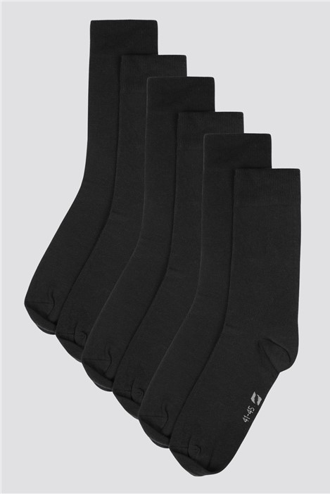 Limehaus Black Socks Pack Of 3 By Suit Direct