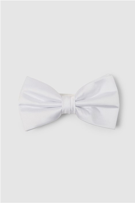 Limehaus White Satin Bow Tie