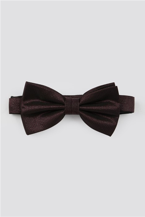 Limehaus Burgundy Lurex Bow Tie Red By Suit Direct