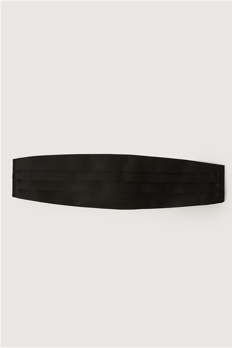 Limehaus Black Cummerbund By Suit Direct