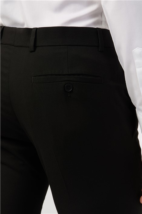 Limehaus Skinny Fit Black Stretch Trousers