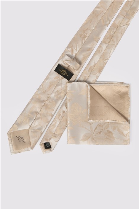 Antique Rogue Gold Summer Floral Tie