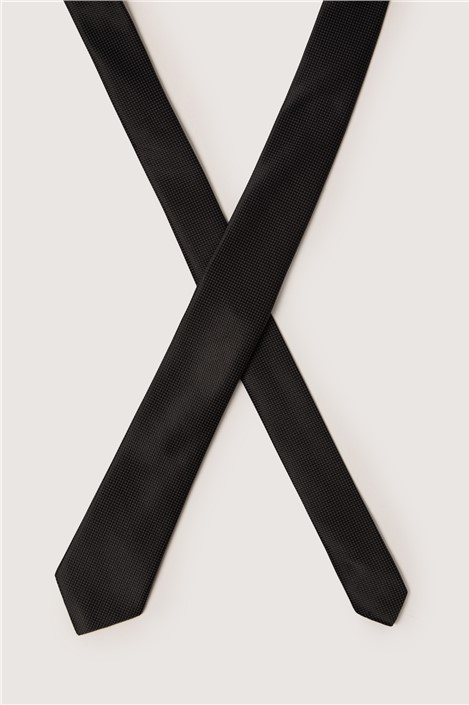 Antique Rogue Black Textured Tie