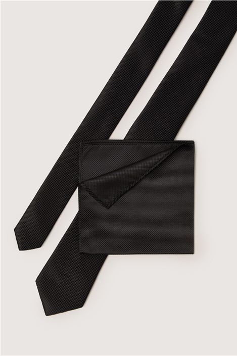 Antique Rogue Black Textured Tie