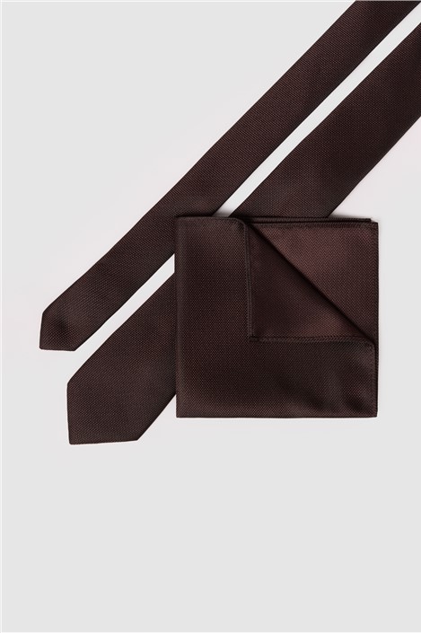 Antique Rogue Brown Textured Tie