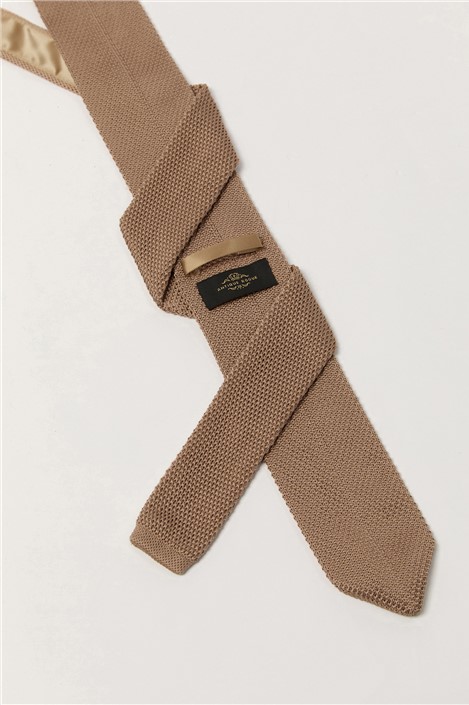 Antique Rogue Sand Knitted Tie
