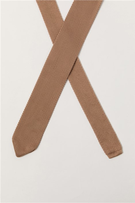Antique Rogue Sand Knitted Tie
