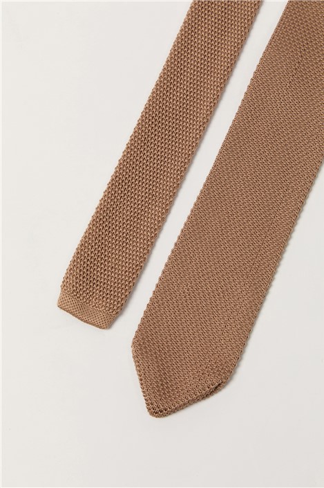 Antique Rogue Sand Knitted Tie
