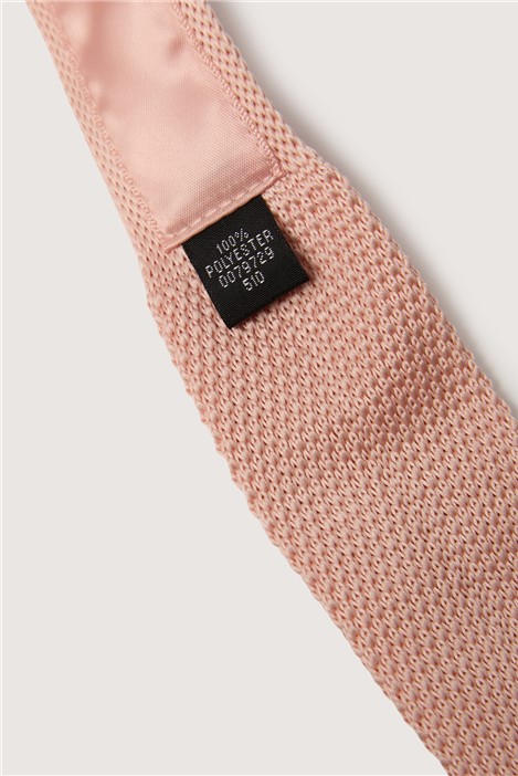 Antique Rogue Pink Knitted Tie