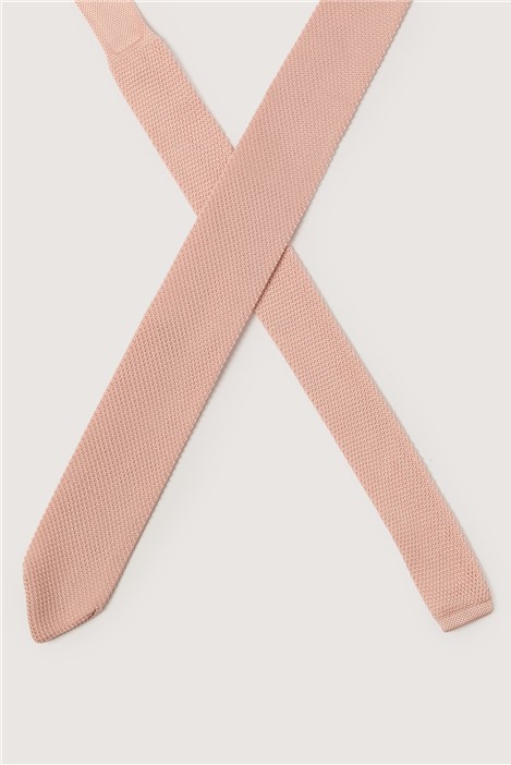 Antique Rogue Pink Knitted Tie