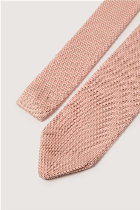 Antique Rogue Pink Knitted Tie