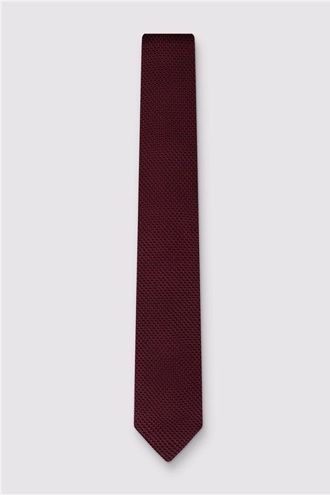 Antique Rogue Mulberry Knitted Tie
