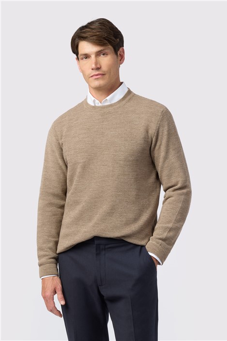 Melka Sand Crew Neck Jumper Beige