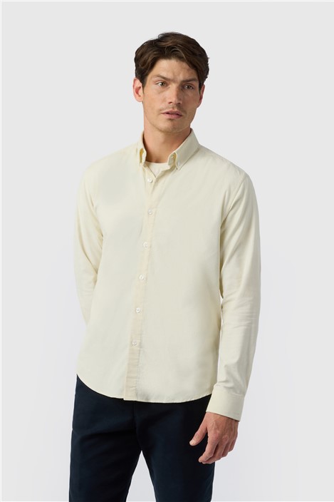 Melka Ecru Corduroy Button Down Shirt