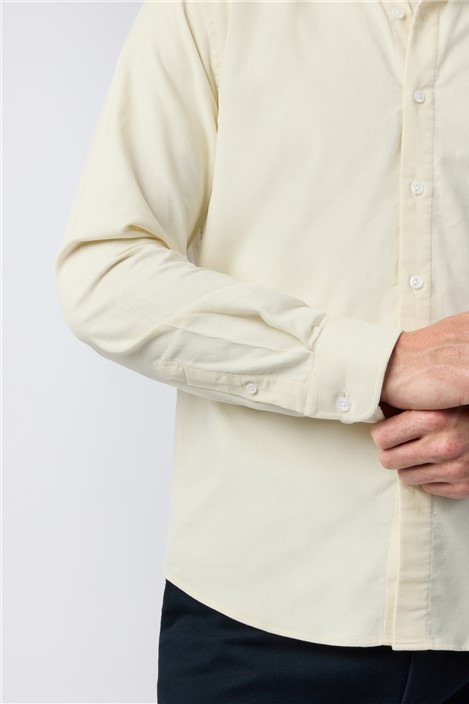 Melka Ecru Corduroy Button Down Shirt