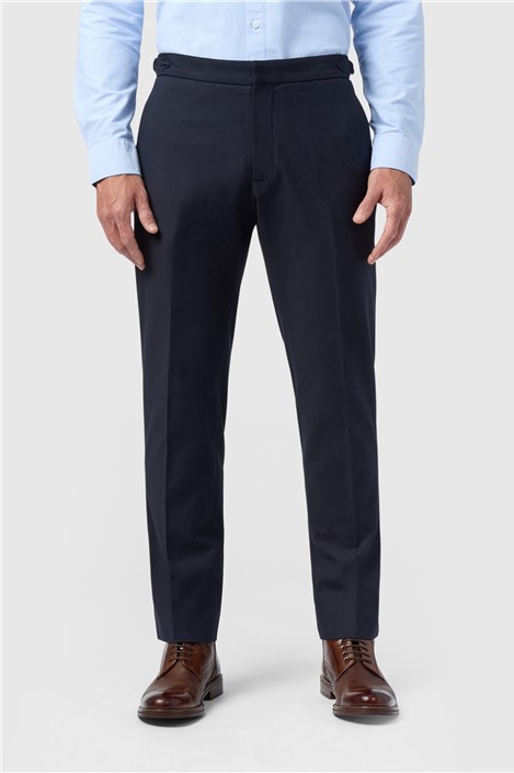 Melka Navy Side Adjuster Trouser