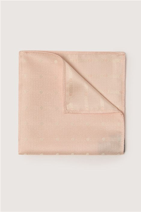 Antique Rogue Pink Polka Dot Pocket Square By Suit Direct