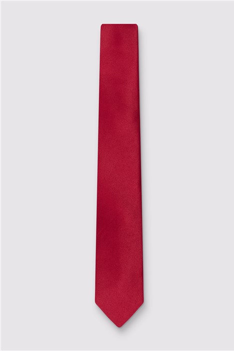 Limehaus Slim Red Tie Red