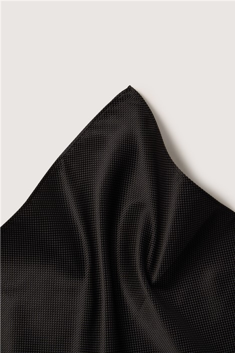 Antique Rogue Black Textured Pocket Square
