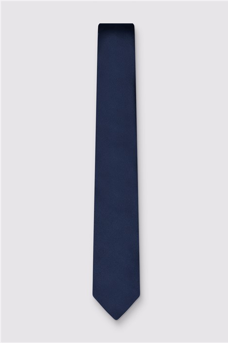 Alexandre Navy Blue Silk Tie Navy Blue