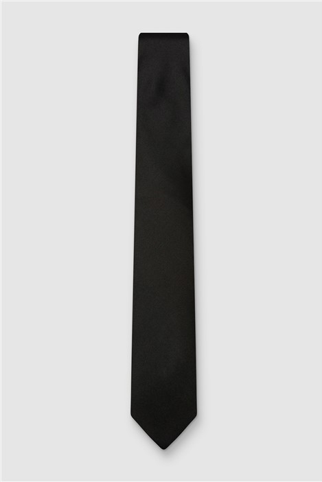 Alexandre Black Silk Tie Black