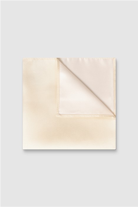 Alexandre Ivory Silk Pocket Square