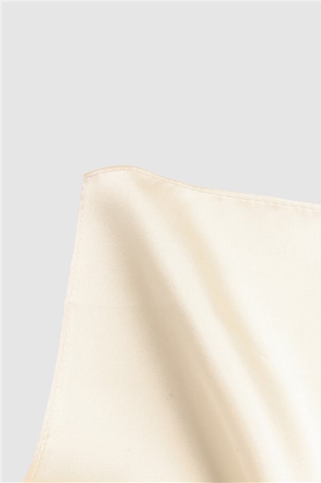 Alexandre Ivory Silk Pocket Square