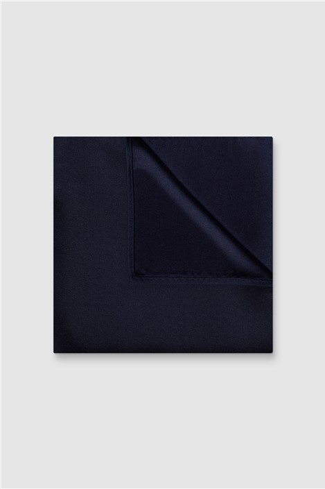 Alexandre Navy Silk Pocket Square