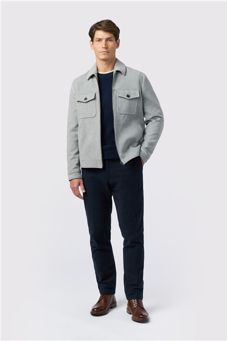 Melka Grey Zip Front Jacket
