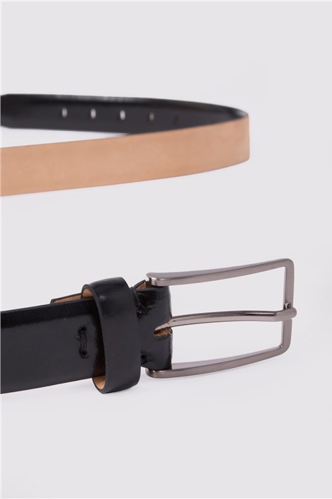 Black Ashwell Italian Leather Belt