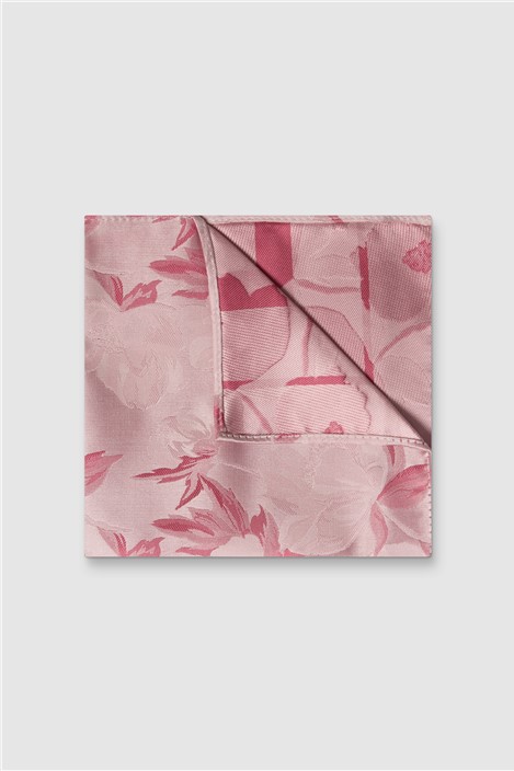 Antique Rogue Pink Summer Floral Pocket Square