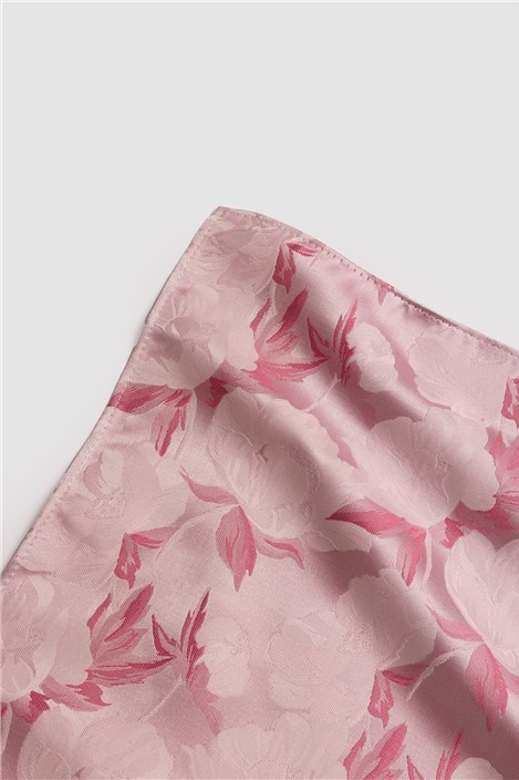 Antique Rogue Pink Summer Floral Pocket Square