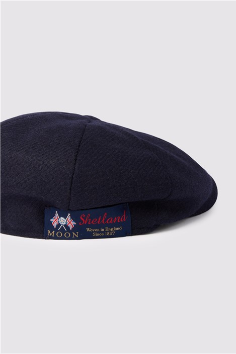 Alexandre x Abraham Moon's Navy Wool Baker Boy Hat