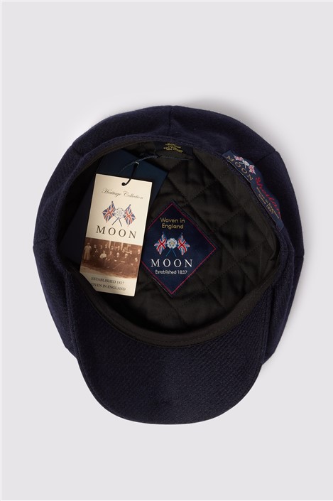 Alexandre x Abraham Moon's Navy Wool Baker Boy Hat