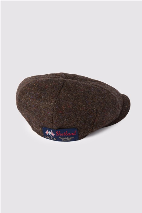 Alexandre x Abraham Moon's Brown Wool Baker Boy Hat
