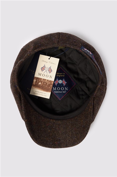 Alexandre x Abraham Moon's Brown Wool Baker Boy Hat
