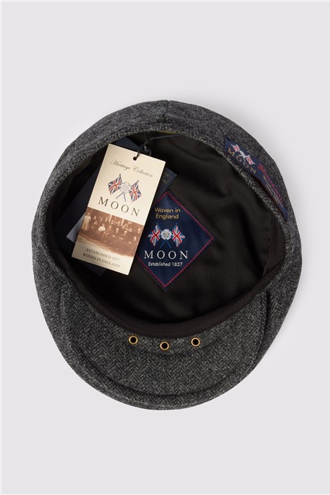 Alexandre x Abraham Moon's Charcoal Wool Pony Cap
