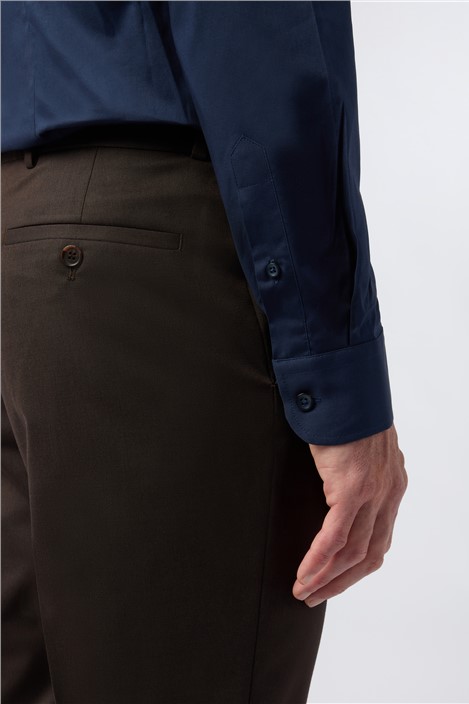 Limehaus Tailored Fit Navy Stretch Shirt