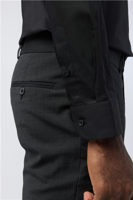 Limehaus Regular Fit Black Stretch Shirt

