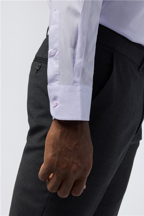 Limehaus Regular Fit Lilac Stretch Shirt